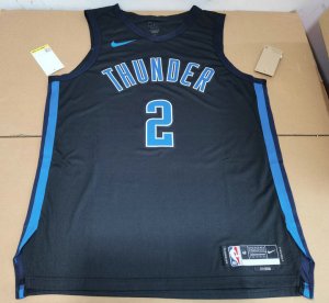 2 Gilgeous-Alexander OKC 22-23 jersey navy player version